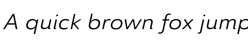 Preview of Ainslie Sans Ext Regular Ital font