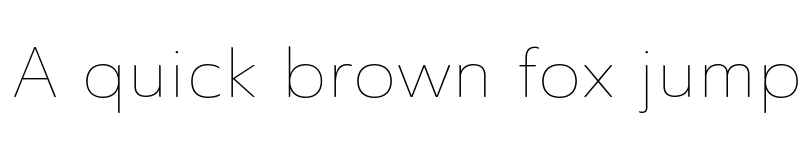 Preview of Ainslie Sans Ext Thin font