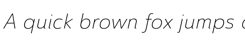 Preview of Ainslie Sans Norm Light Ital font
