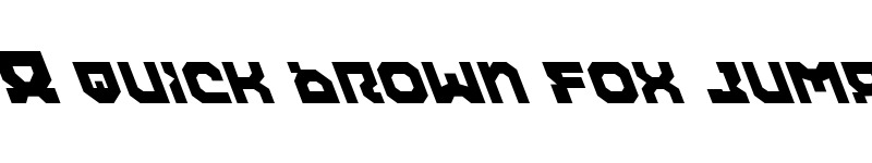 Preview of Airacobra Leftalic Leftalic font