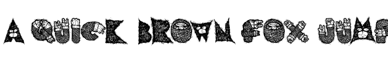 Preview of AIxDARBOTZCUMI Regular font