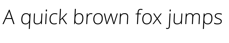 Preview of Ajar Sans Light font