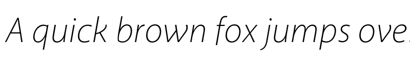 Preview of Akagi Pro ExtraLight Italic font