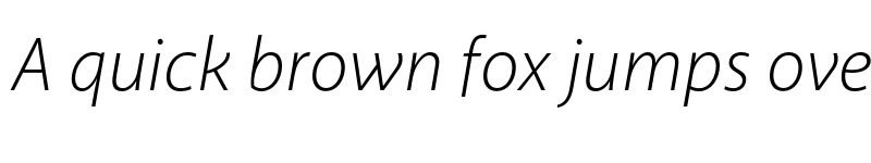 Preview of Akagi Pro Light Italic font