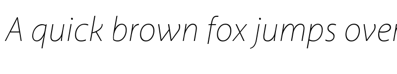 Preview of Akagi Pro Thin Italic font