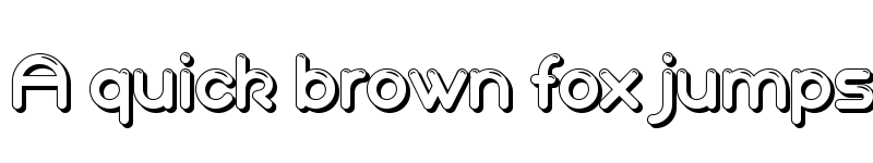 Preview of Akaju Outline Regular font