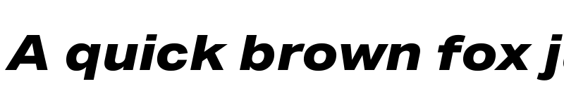 Preview of Aktiv Grotesk Ex Trial XBold Italic font