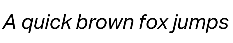 Preview of Aktiv Grotesk Geor Italic font