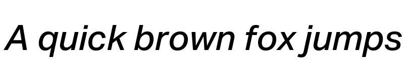 Preview of Aktiv Grotesk Mlym Medium Italic font