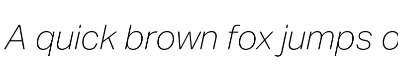 Preview of Aktiv Grotesk Mlym Thin Italic font