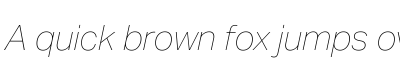 Preview of Aktiv Grotesk Trial Hair Italic font