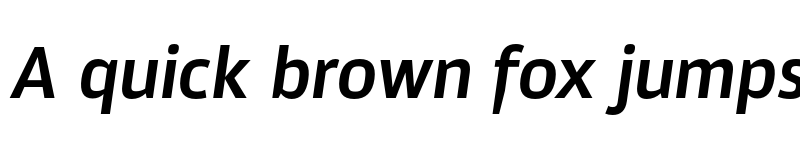 Preview of Akwe Pro DemiBold Italic font