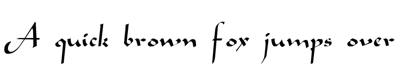 Preview of Aladdin Regular font