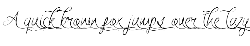 Preview of Alamanda Right Swashes Regular font