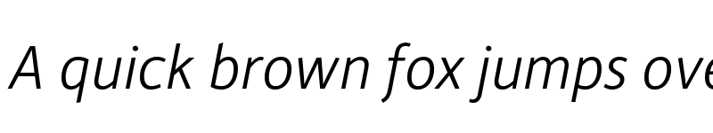 Preview of Alber New Light Italic font