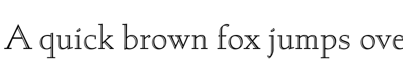 Preview of Albertan Pro Inline font