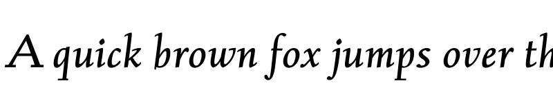 Preview of Albertan Pro Medium Italic font