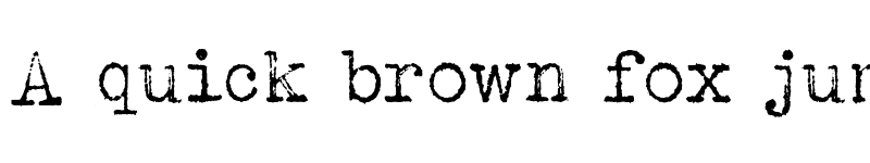 Preview of Albertsthal Typewriter Regular font