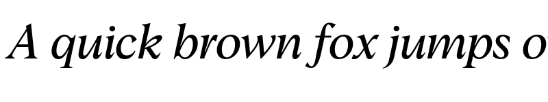 Preview of Albra Text TRIAL Regular Italic TRIAL font