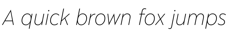 Preview of Albula Narrow Pro Trial ExtraLight Oblique font