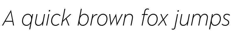 Preview of Albula Narrow Pro Trial Light Oblique font