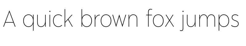 Preview of Albula Narrow Pro Trial Thin font