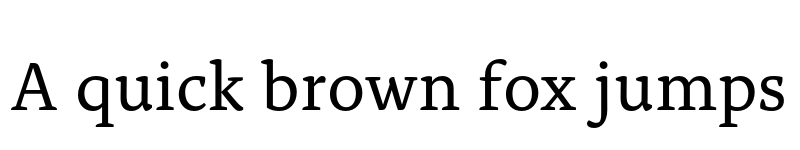 Preview of Alda OT CEV Regular font