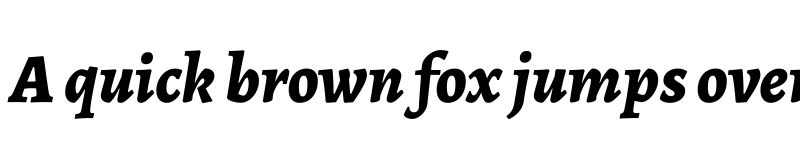 Preview of Alegreya ExtraBold Italic font