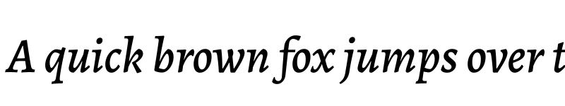 Preview of Alegreya Medium Italic font