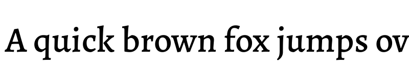 Preview of Alegreya Medium font