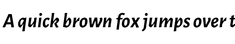 Preview of Alegreya Sans Bold Italic font