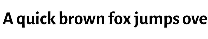 Preview of Alegreya Sans Bold font