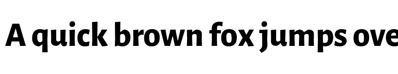 Preview of Alegreya Sans ExtraBold font