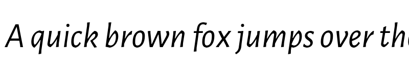 Preview of Alegreya Sans Italic font