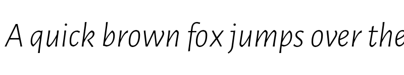 Preview of Alegreya Sans Light Italic font
