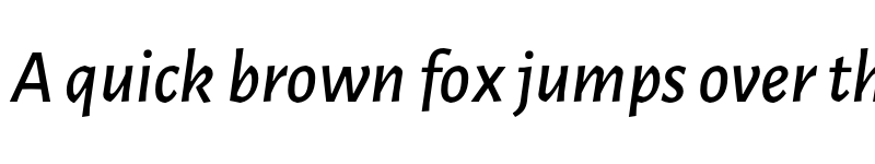 Preview of Alegreya Sans Medium Italic font