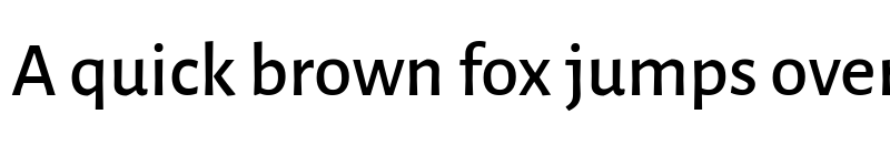 Preview of Alegreya Sans Medium font