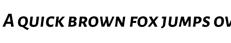 Preview of Alegreya Sans SC Bold Italic font