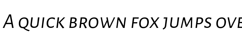 Preview of Alegreya Sans SC Italic font