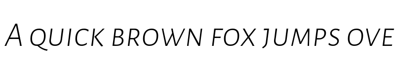 Preview of Alegreya Sans SC Light Italic font