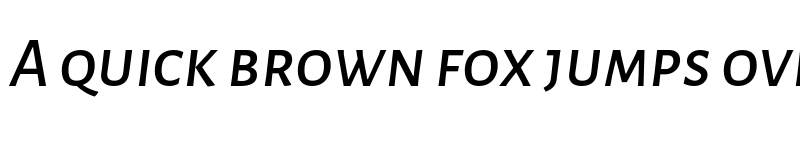 Preview of Alegreya Sans SC Medium Italic font