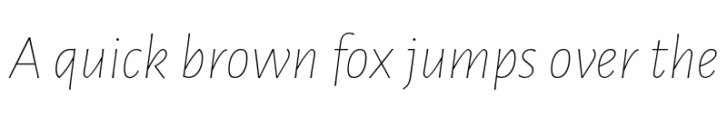 Preview of Alegreya Sans Thin Italic font