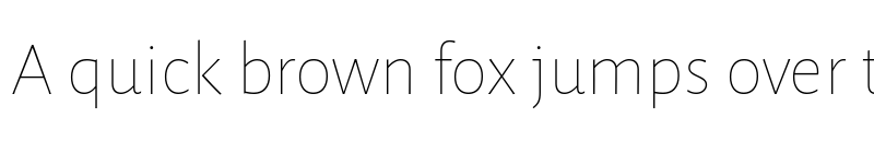 Preview of Alegreya Sans Thin font