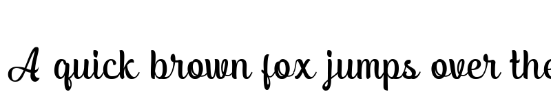 Preview of Aleman Script Regular font