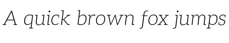 Preview of Aleo ExtraLight Italic font