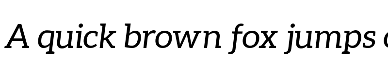 Preview of Aleo Italic font