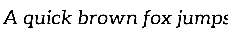 Preview of Aleo Regular Italic font