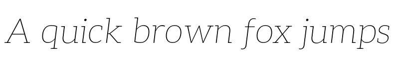 Preview of Aleo Thin Italic font