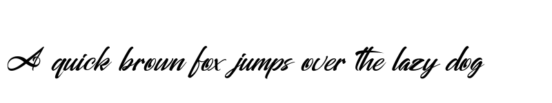 Preview of Alessandra Regular font