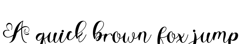 Preview of Alestha Butterfly Regular font